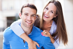 smiling couple